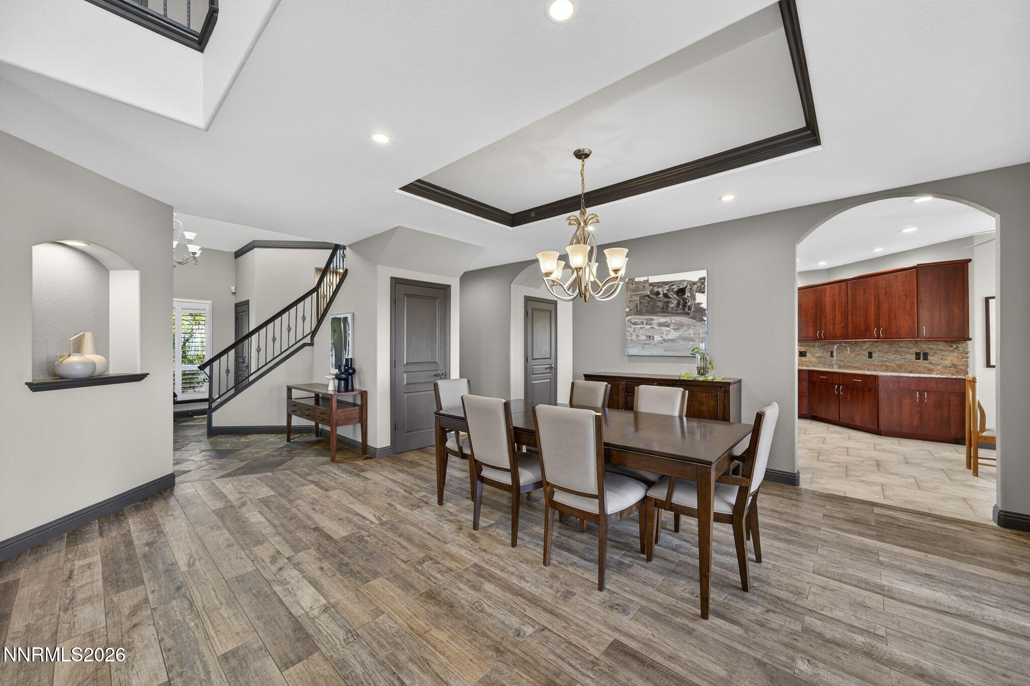 3965 Lake Placid Drive Reno, NV 89511 - Photo 43 of 70 a view of a dining room with furniture and wooden floor