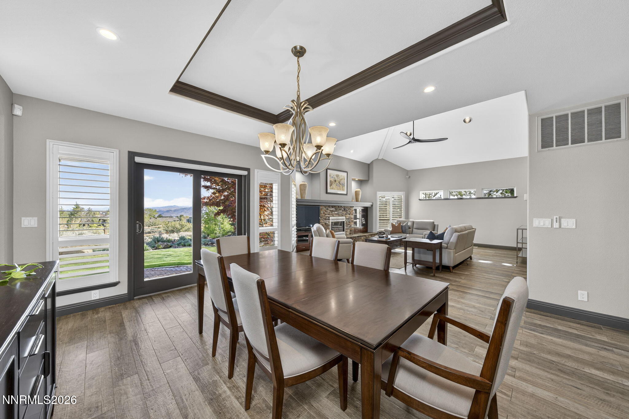 3965 Lake Placid Drive Reno, NV 89511 - Photo 46 of 70 a view of a dining room with furniture window and wooden floor