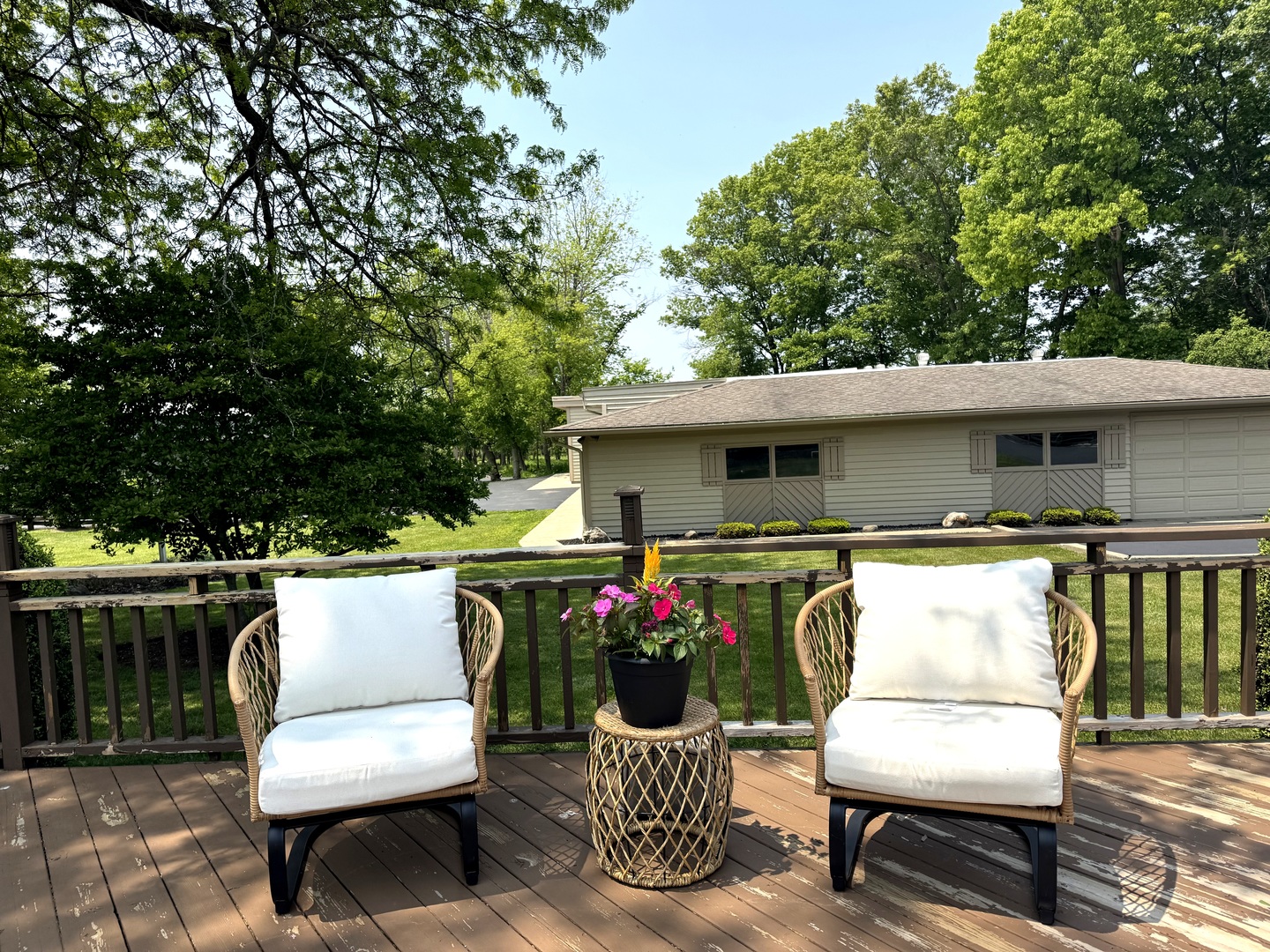 37756-88 North Cedar Lake Road Lake Villa, IL 60046 - Photo 34 of 79 a view of a patio with a chairs and table in a patio