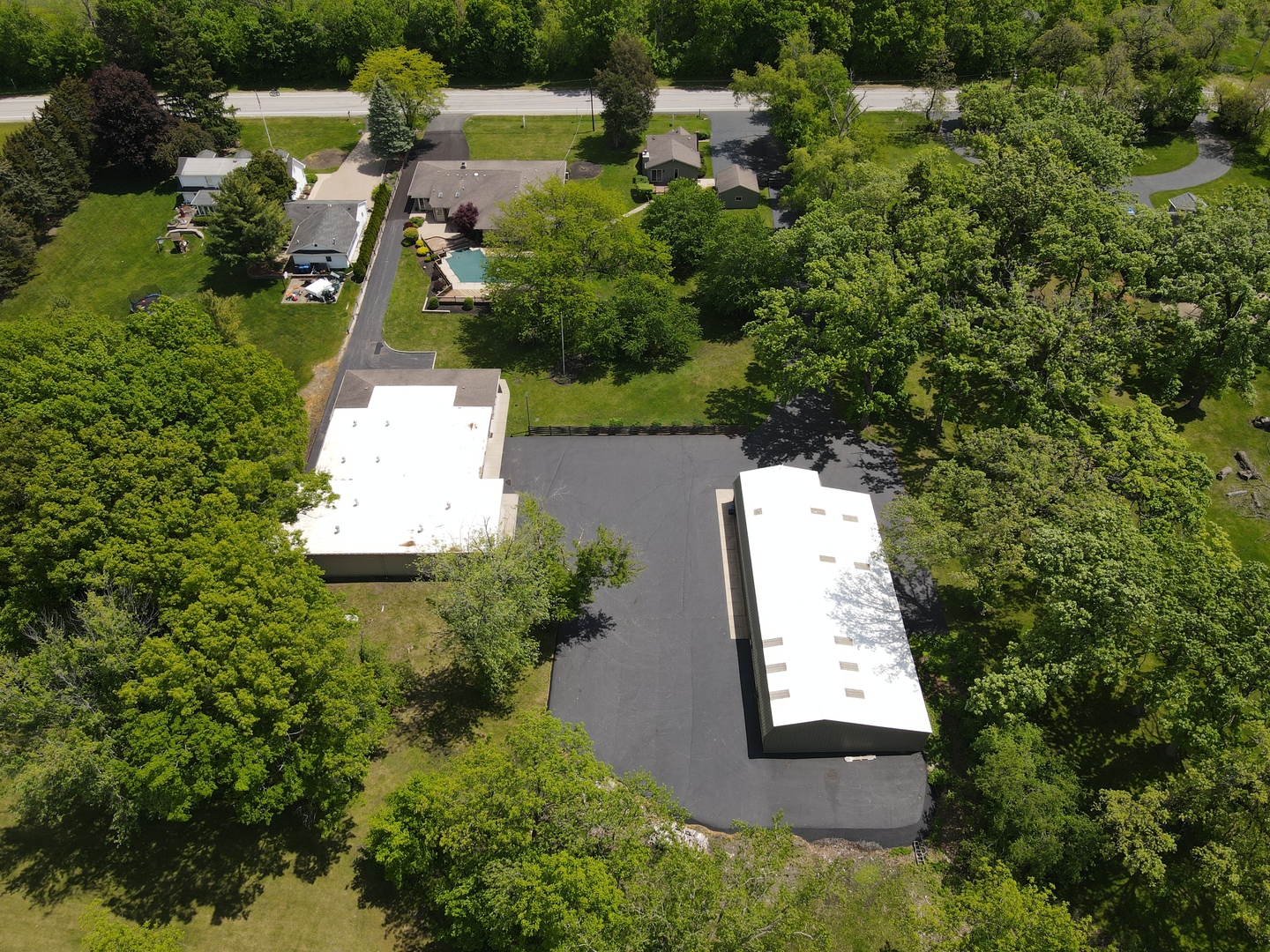 37756-88 North Cedar Lake Road Lake Villa, IL 60046 - Photo 78 of 79 an aerial view of residential house with outdoor space and trees all around
