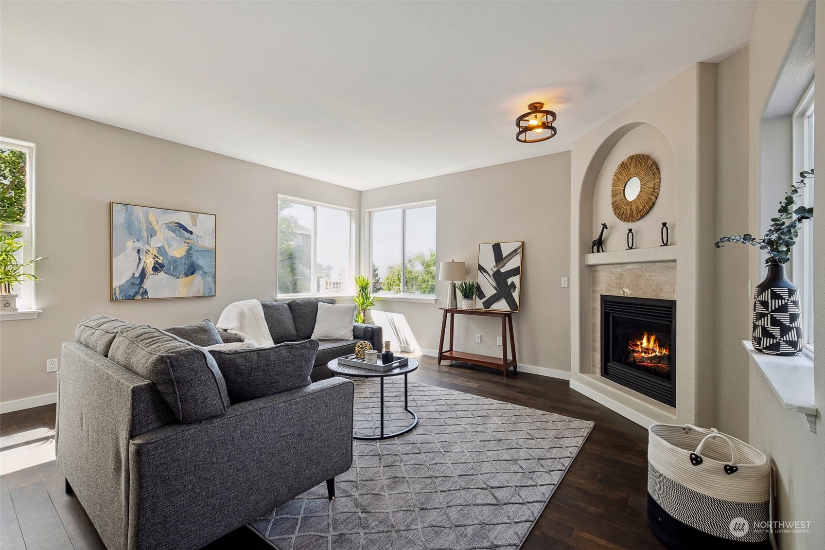 1203 South 35th Street Renton, WA 98055 - Photo 11 of 38 a living room with furniture and a fireplace
