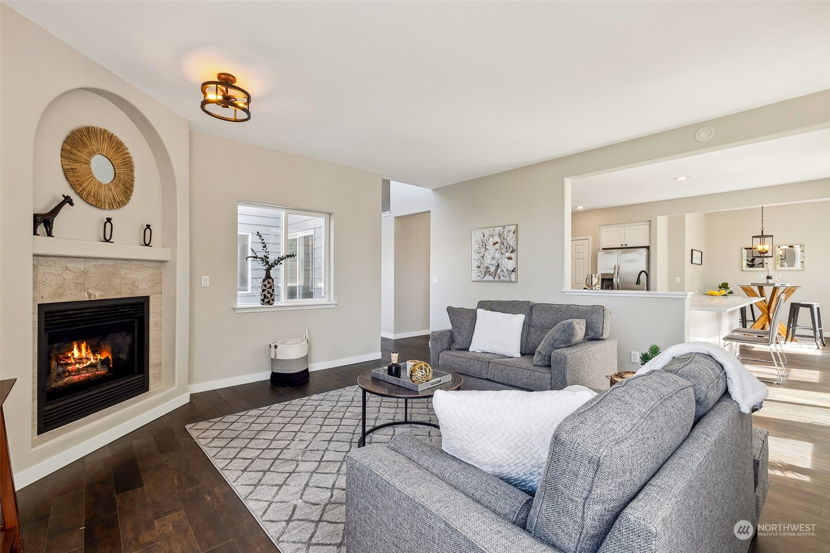 1203 South 35th Street Renton, WA 98055 - Photo 13 of 38 a living room with furniture and a fireplace