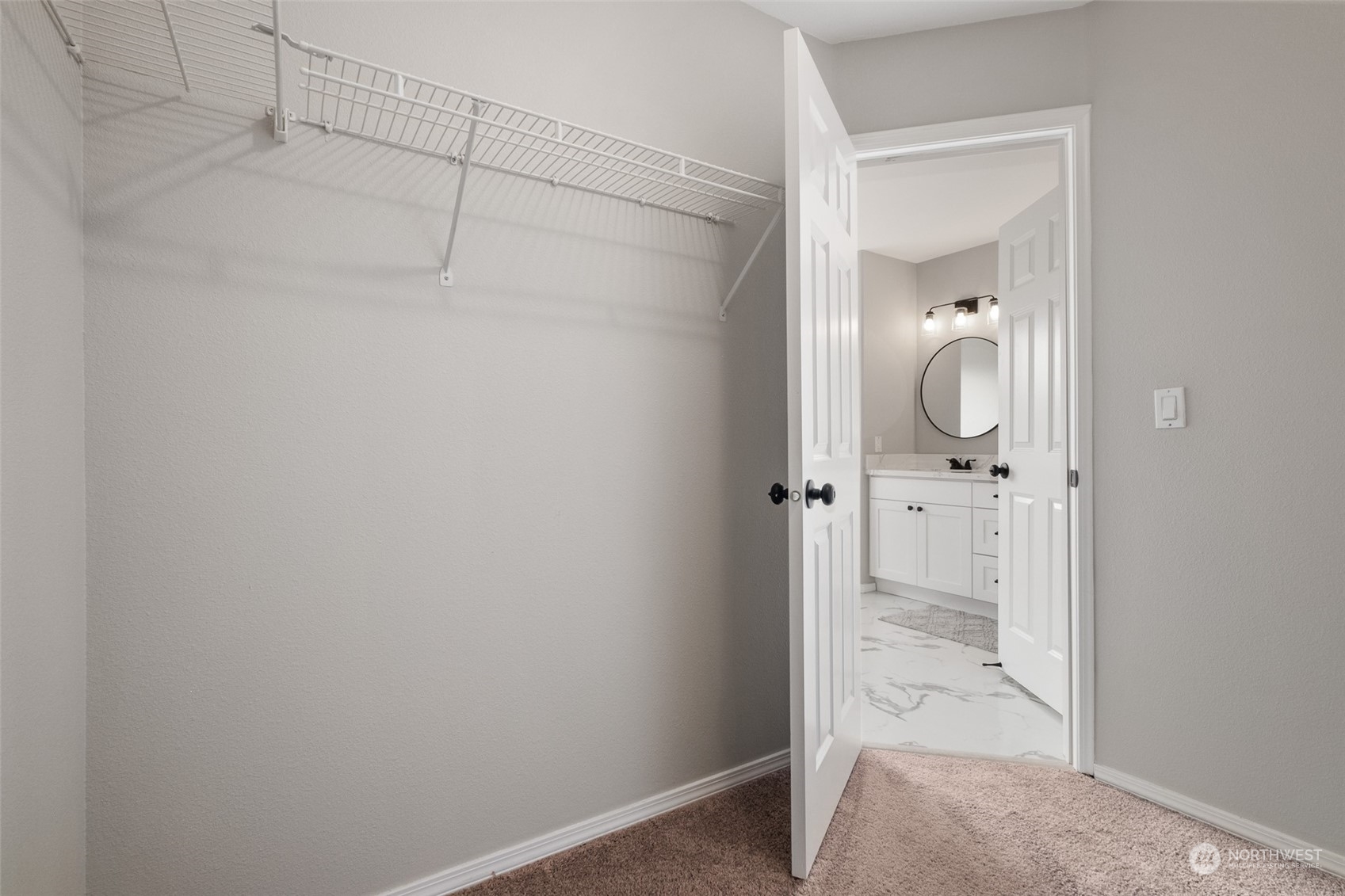 1203 South 35th Street Renton, WA 98055 - Photo 28 of 38 wooden floor in a bathroom