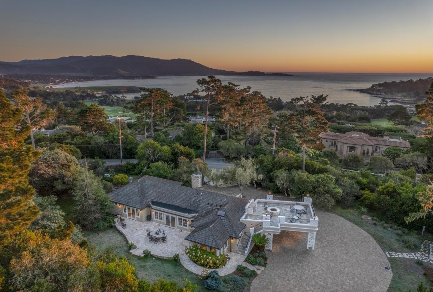 1471 Riata Road Pebble Beach, CA 93953 - Photo 27 of 29 an aerial view of a house with an outdoor space