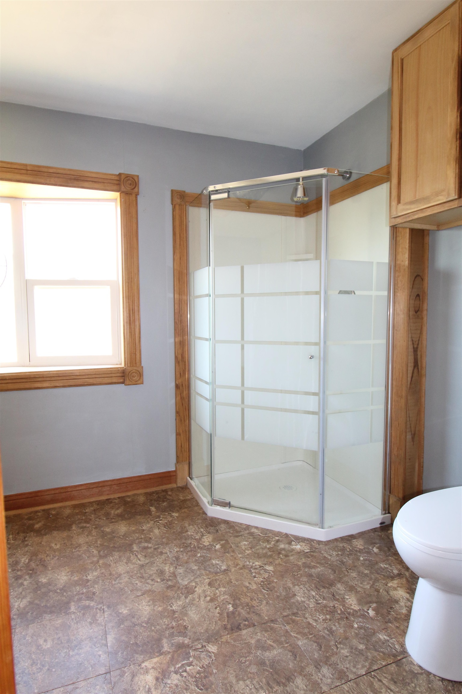 17896 Skunk Hollow Road Mount Carroll, IL 61053 - Photo 4 of 36 a bathroom with a shower and a toilet