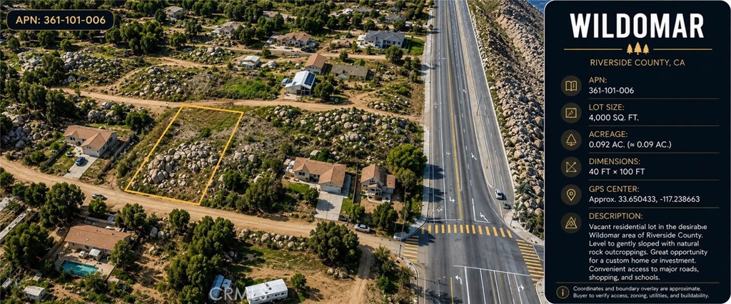 0 Junipero Road Menifee, CA 92585 - Photo 1 of 2 Gallery Image 1