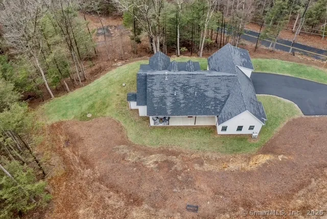 a garden view with a fountain