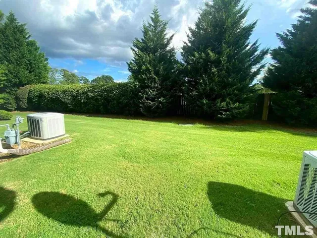 a view of an outdoor space and a yard