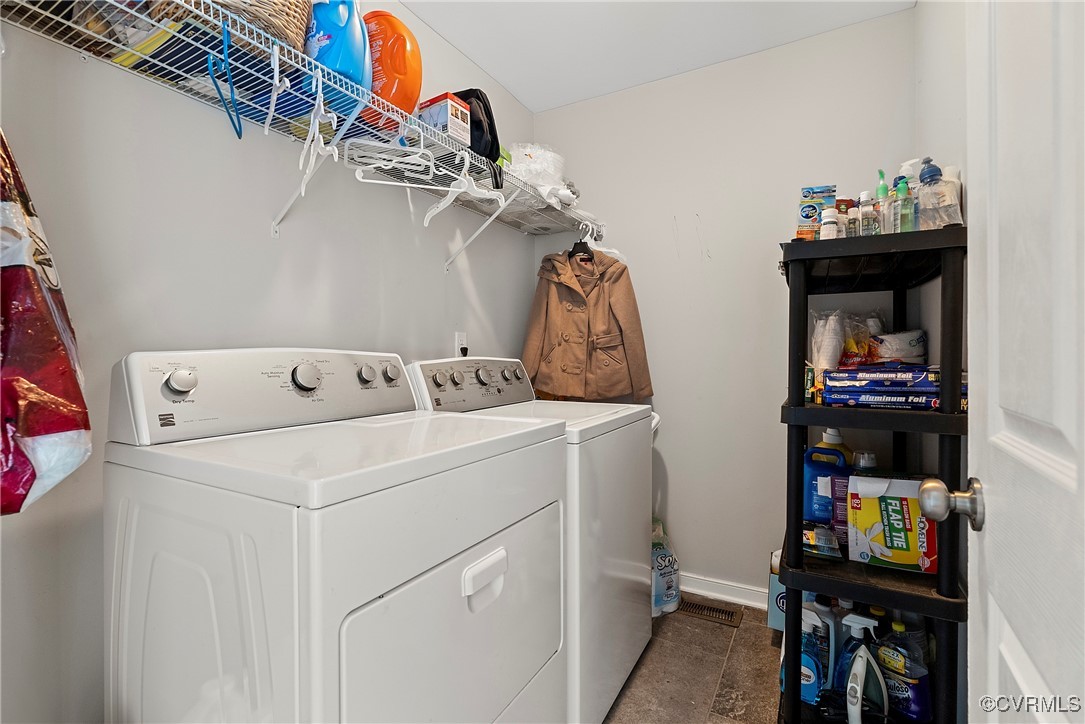 7553 Rolling Hill Road Hopewell, VA 23860 - Photo 20 of 35 Laundry area featuring washer and clothes dryer
