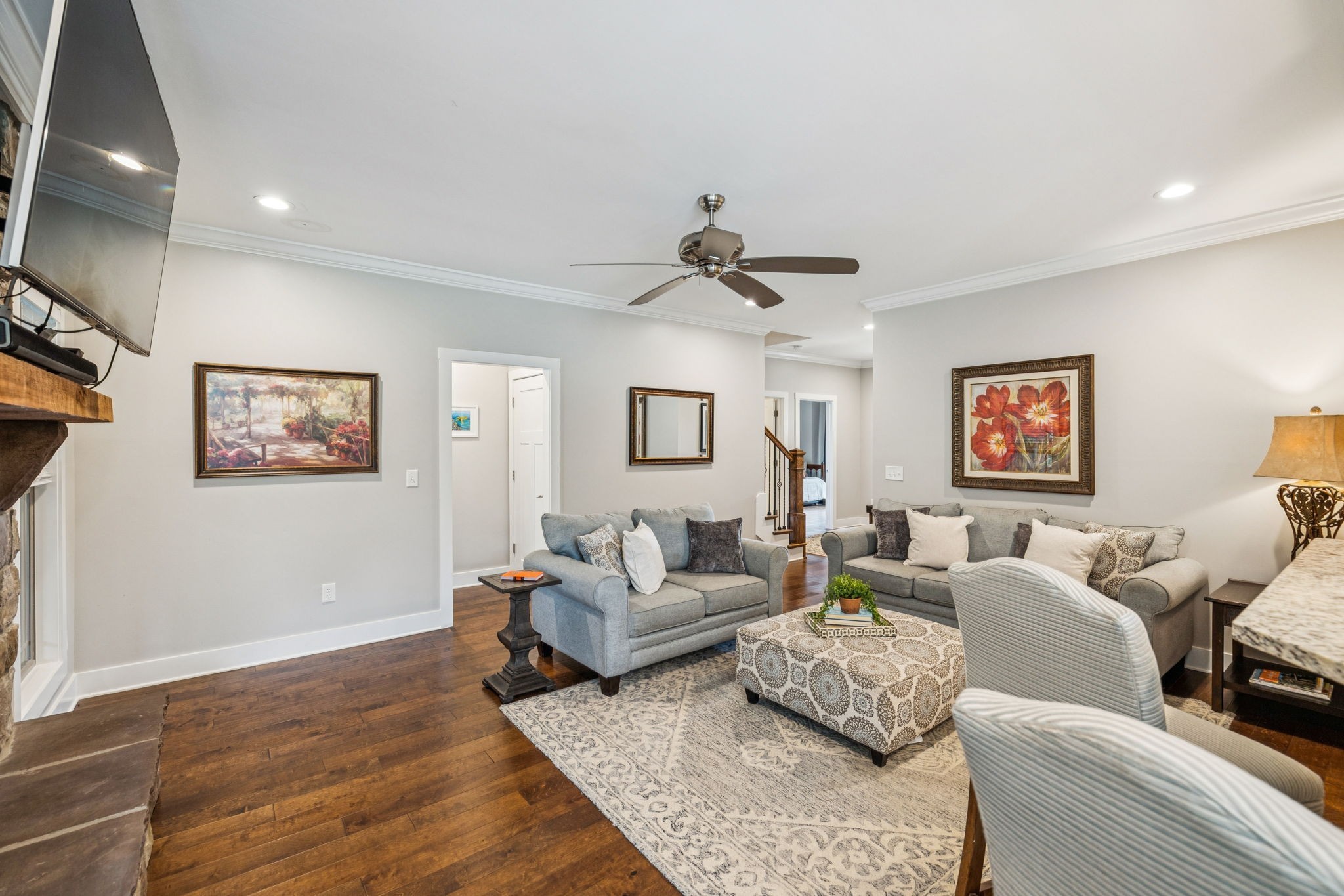 146 Island Way Winchester, TN 37398 - Photo 12 of 49 a living room with furniture and a flat screen tv
