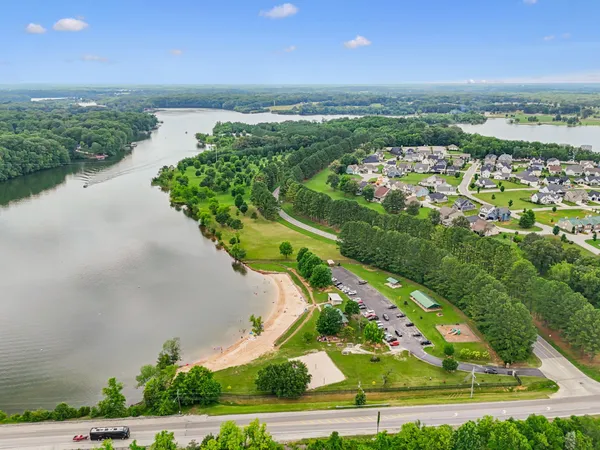an aerial view of a
