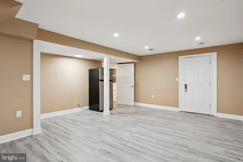 a view of livingroom with wooden floor