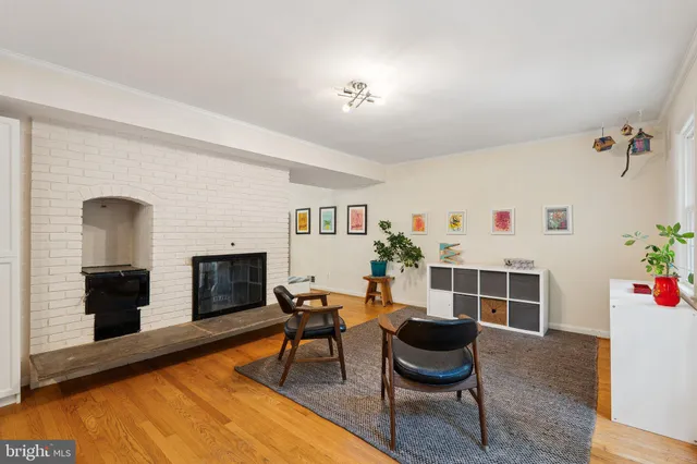 a living room with furniture windows and a fireplace