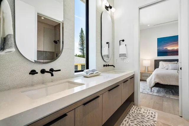 a bathroom with a shower and a toilet