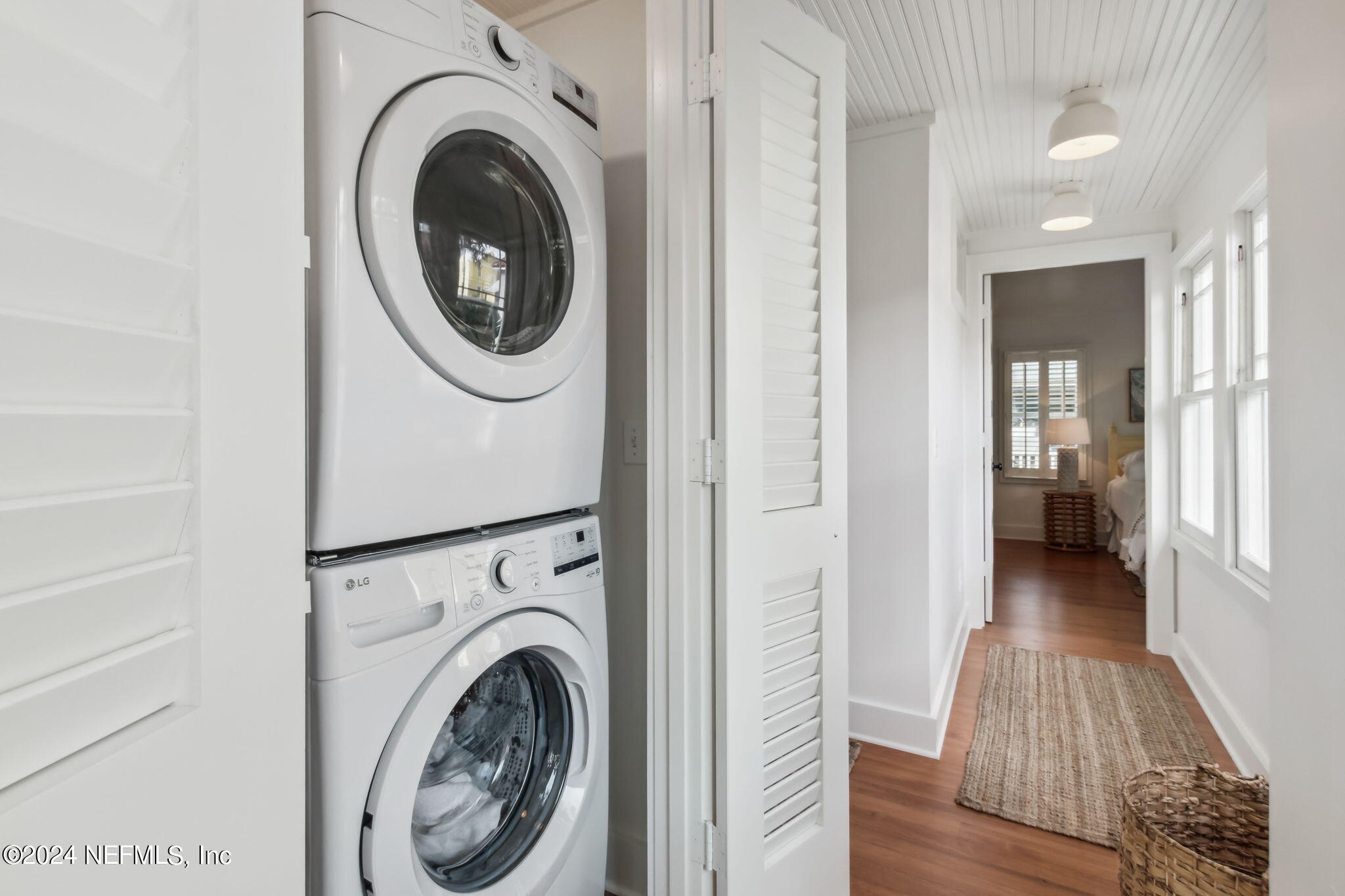 232 South 7th Street Fernandina Beach, FL 32034 - Photo 30 of 43 a view of a hallway with washer and dryer