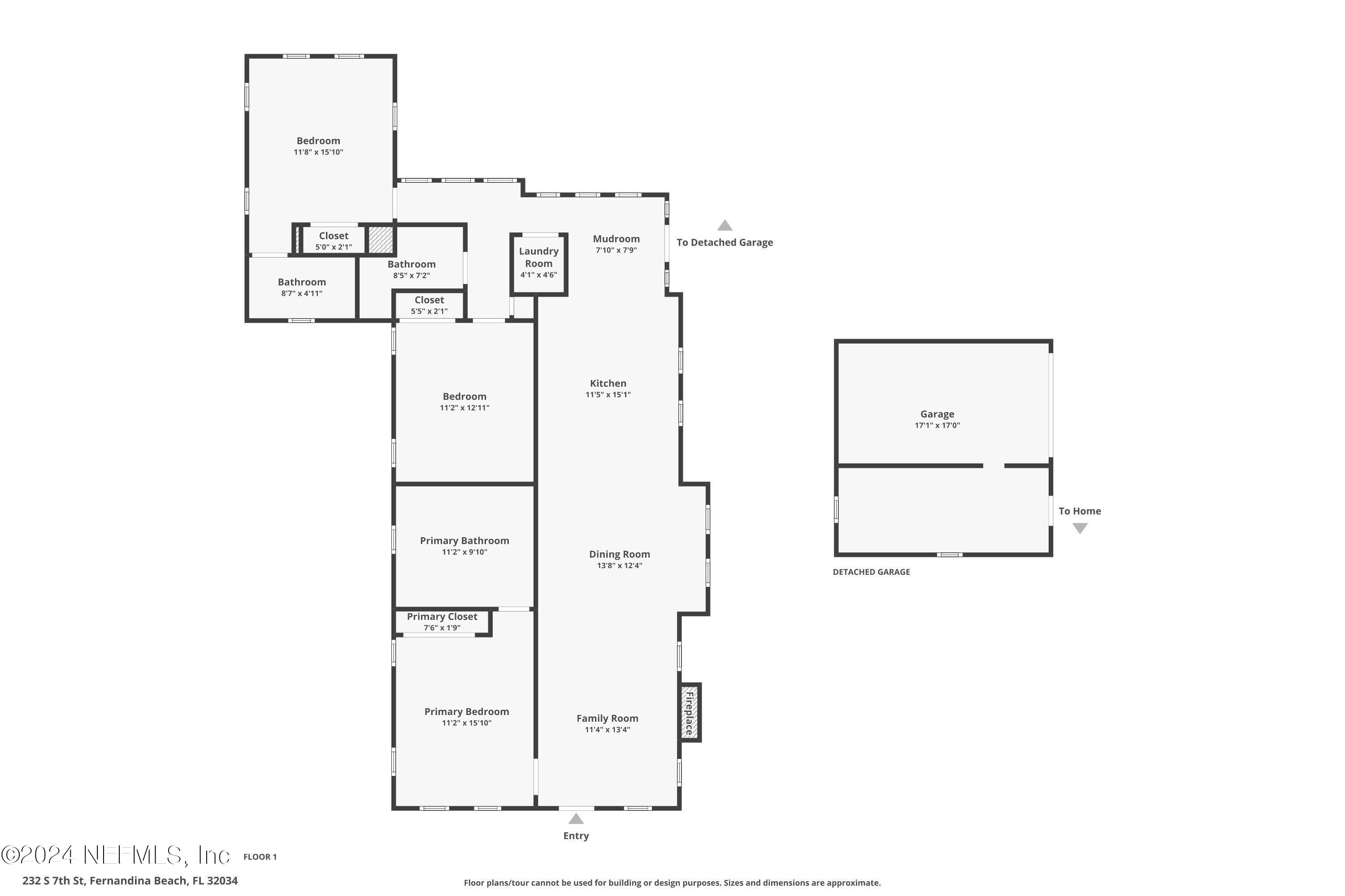 232 South 7th Street Fernandina Beach, FL 32034 - Photo 3 of 43 a picture of floor plan