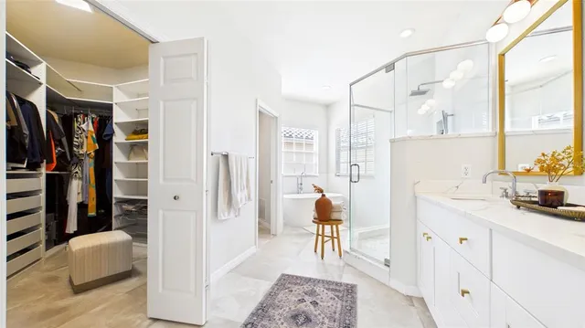 a living room with furniture and window