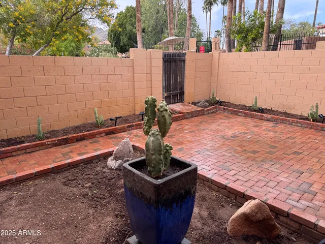 a view of outdoor space with seating area