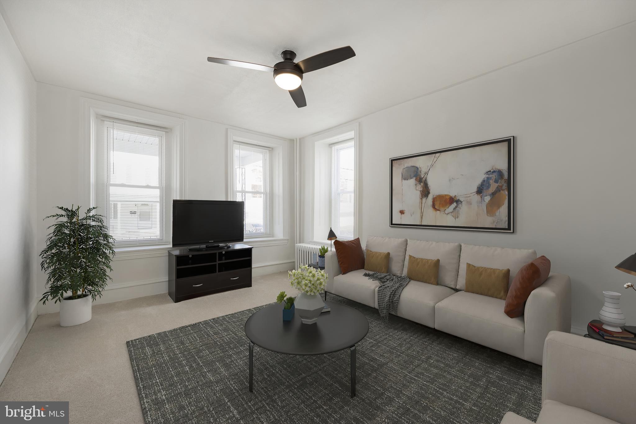 463 Delmar Street Philadelphia, PA 19128 - Photo 6 of 46 Living Room - virtually staged