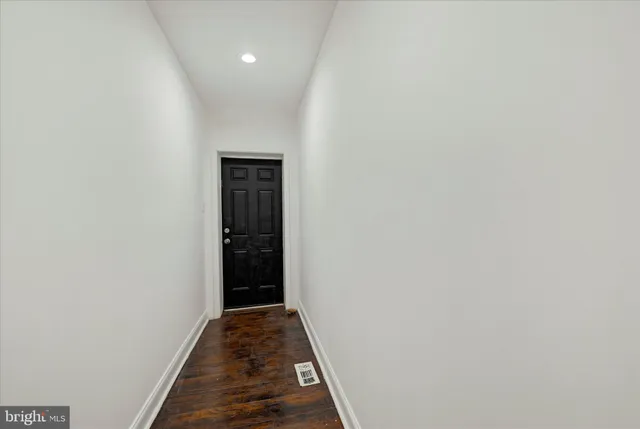 a view of hallway with stairs