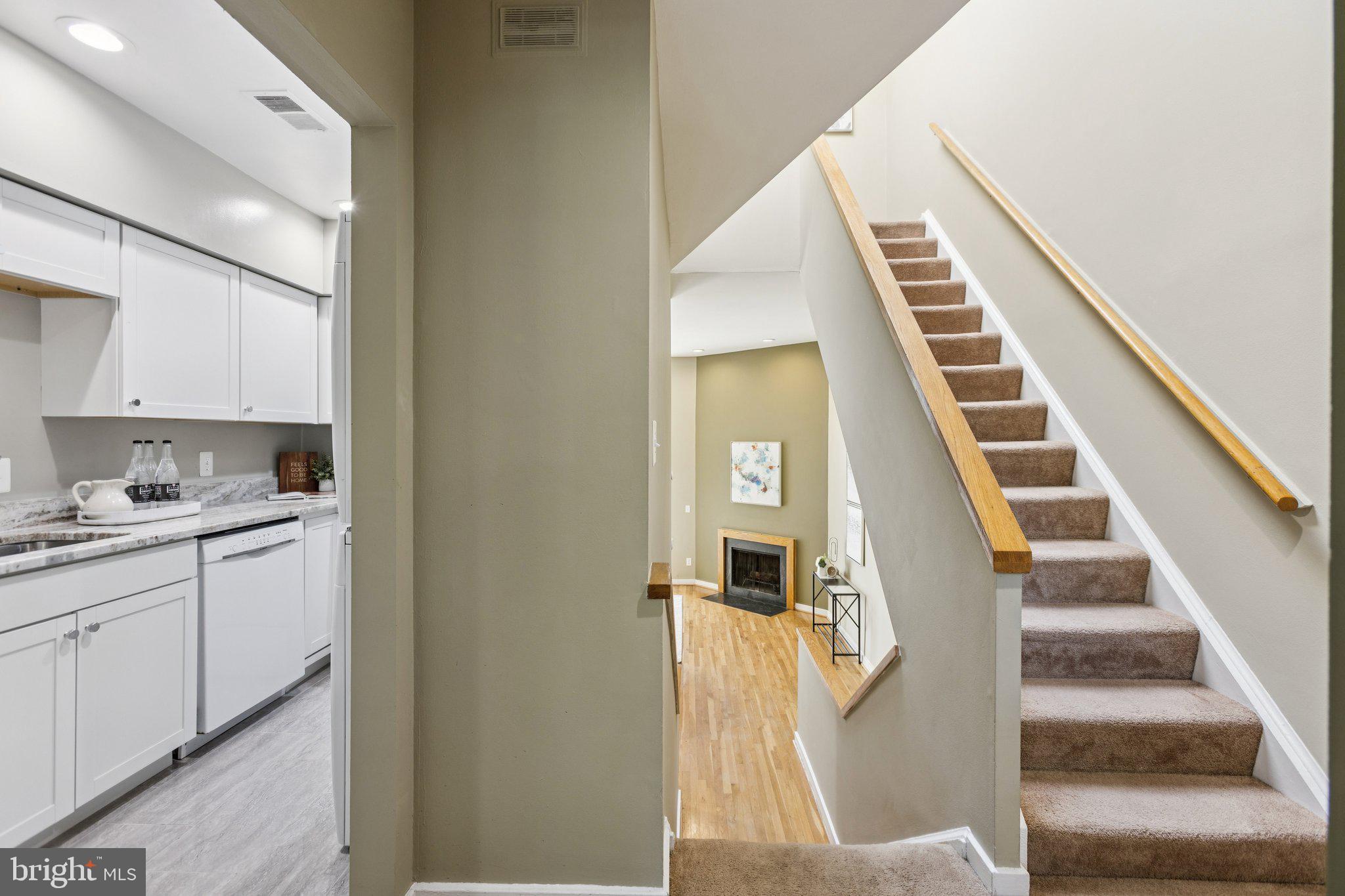 406 15th Street Southeast Washington, DC 20003 - Photo 12 of 39 a view of a kitchen with sink and entryway