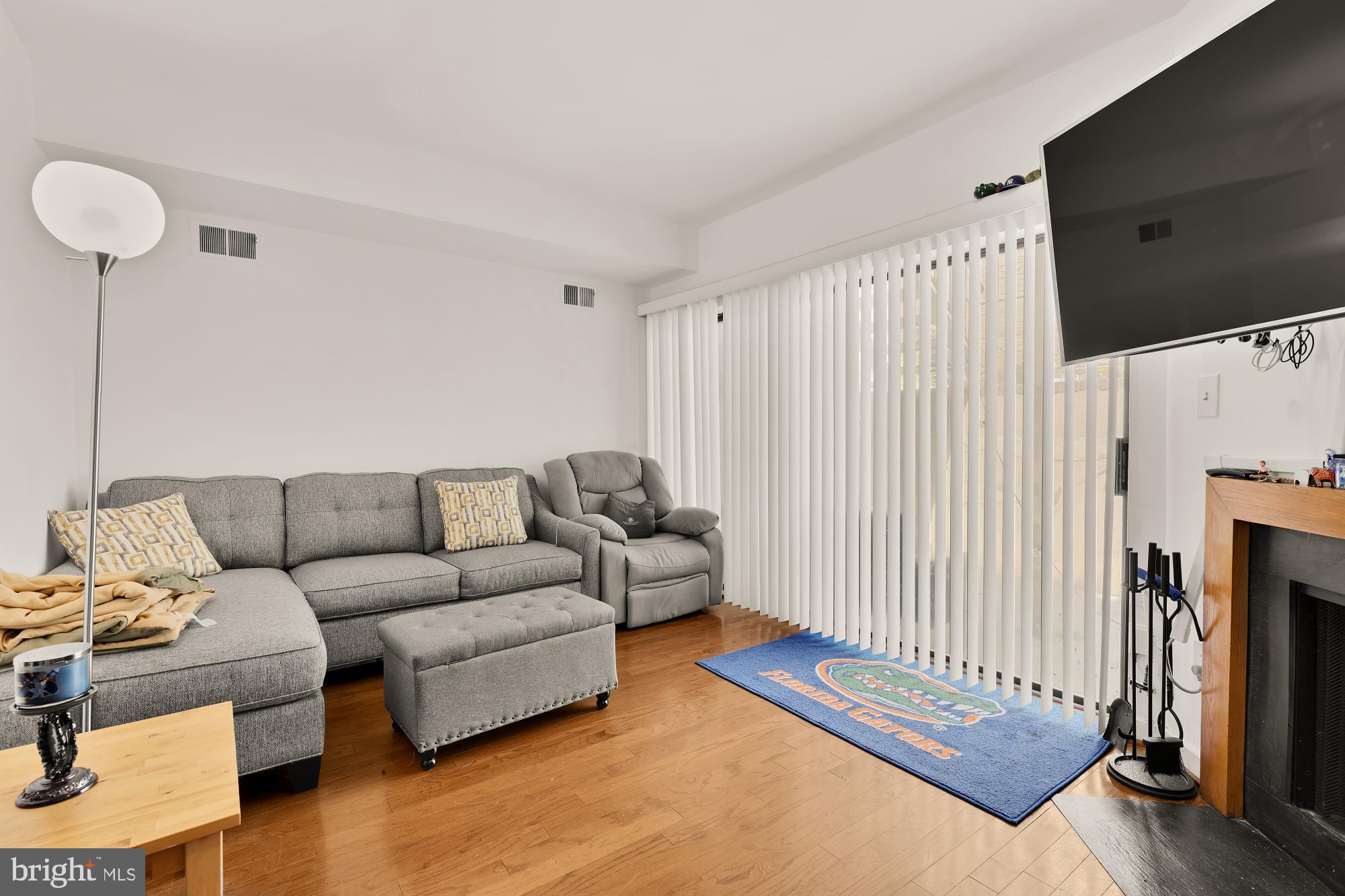 406 15th Street Southeast Washington, DC 20003 - Photo 31 of 39 a living room with furniture and a flat screen tv