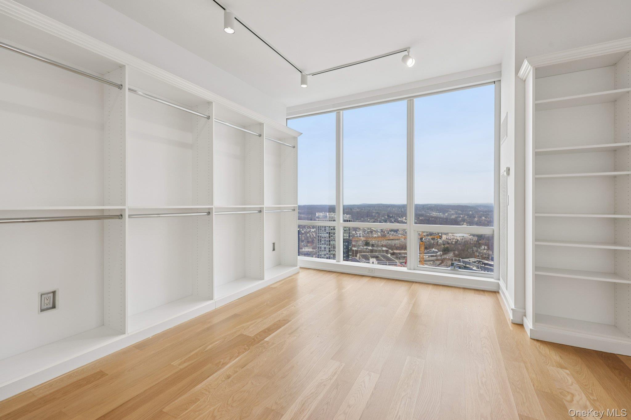 1 Renaissance Square, Unit PH40C White Plains, NY 10601 - Photo 14 of 25 Walk in closet with light wood-style floors