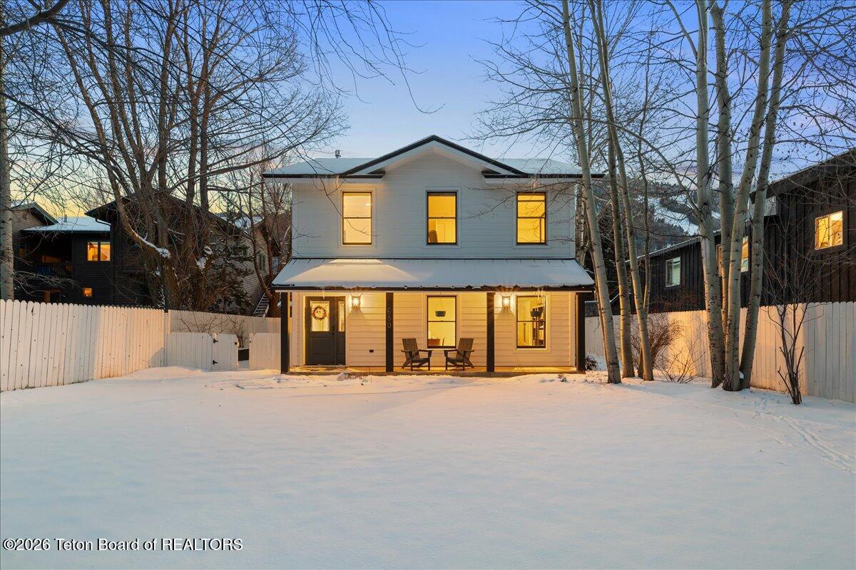 680 East Hansen Avenue Jackson, WY 83001 - Photo 3 of 32 1-03 - 680 E Hansen Ave (Twilight)