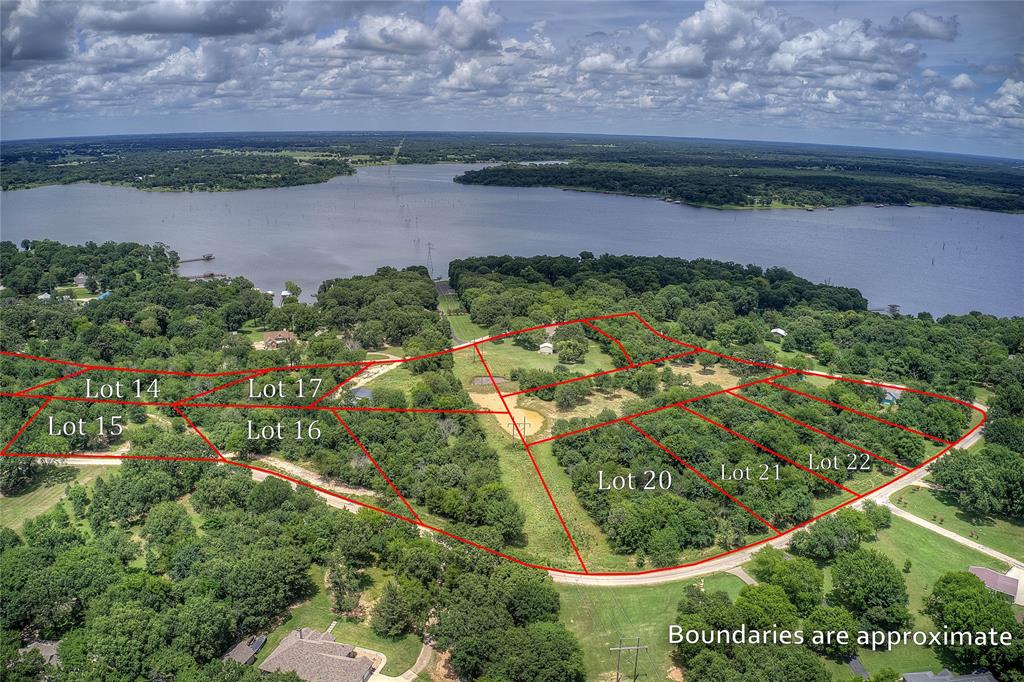 0 County Road 3503 Emory, TX 75440 - Photo 4 of 16 Aerial view of property's location featuring a large body of water and property boundaries highlighted