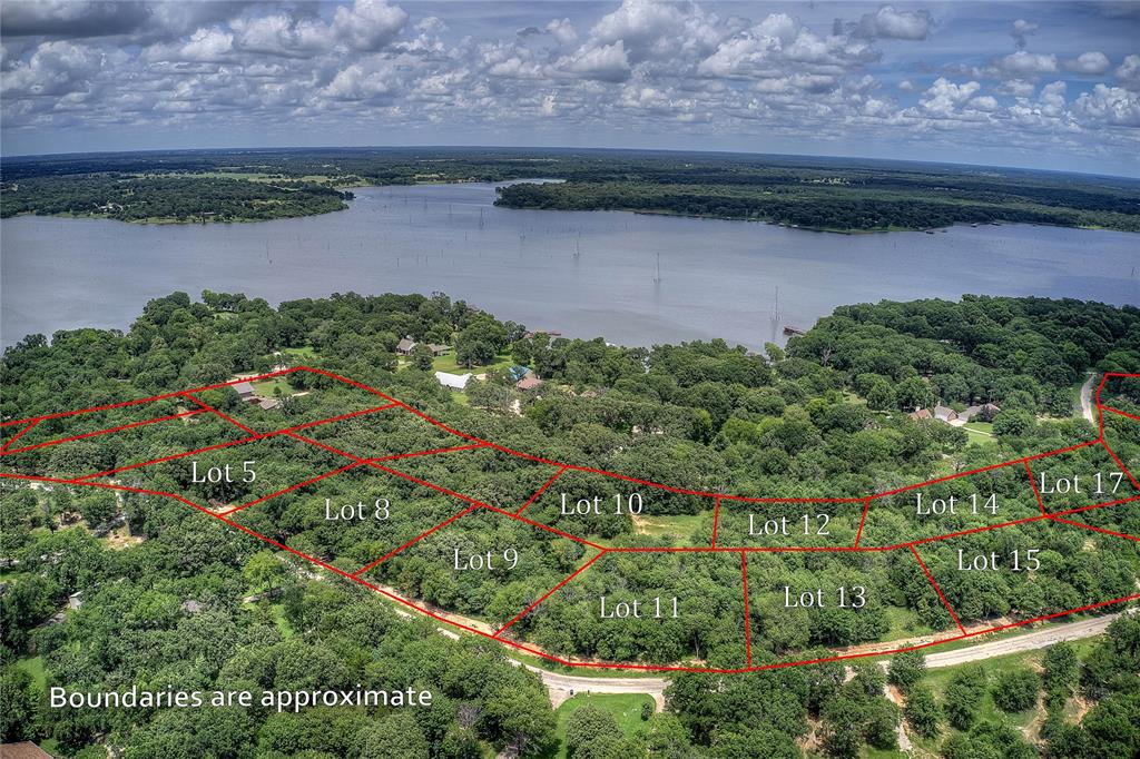 0 County Road 3503 Emory, TX 75440 - Photo 7 of 16 Aerial view of property and surrounding area featuring property parcel outlined and a nearby body of water