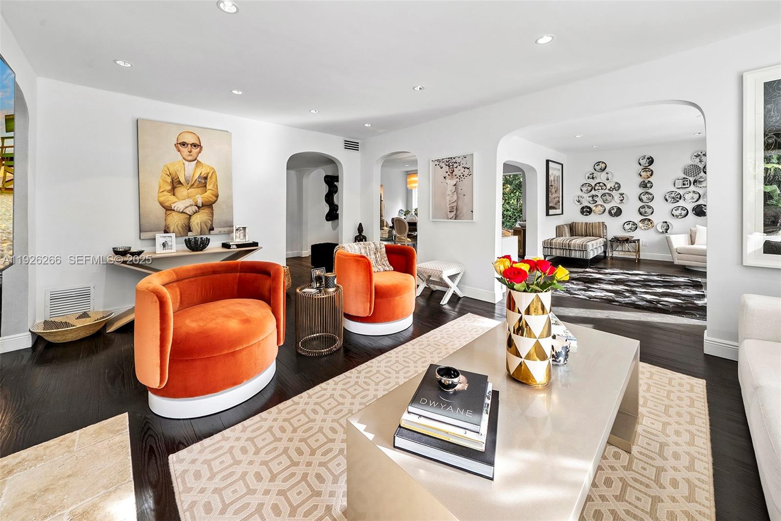 2729 North Bay Road Miami Beach, FL 33140 - Photo 17 of 41 a living room with furniture and wooden floor