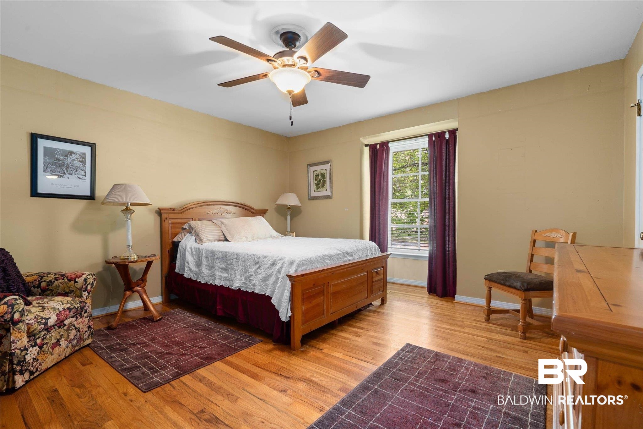 559 East Cumberland Road Mobile, AL 36608 - Photo 31 of 48 Bedroom with light wood-type flooring and ceiling fan