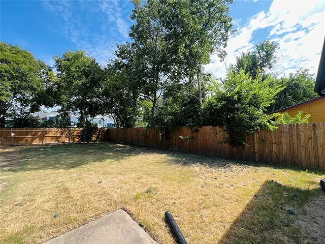 a backyard of a house