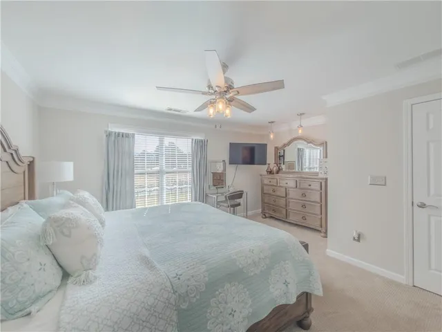 a view of a hallway with seating area