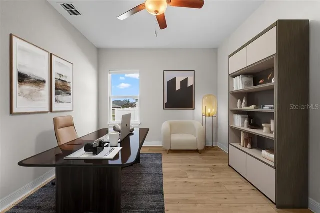 wooden floor in an empty room
