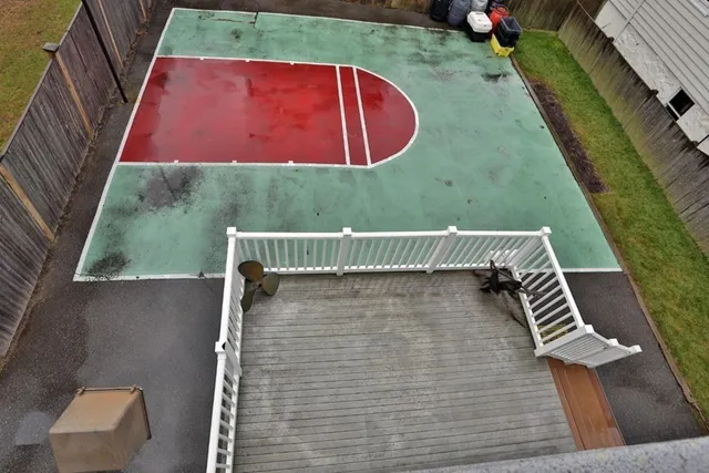 a view of outdoor space and deck