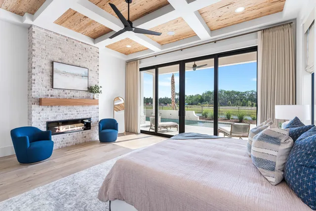 a view of empty room and wooden floor