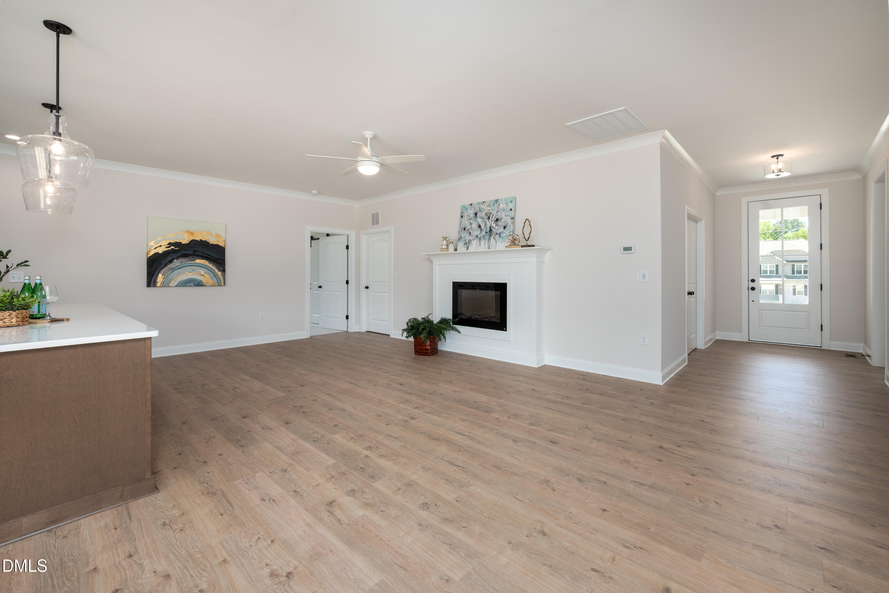 2275 Peachtree Hills Road Spring Hope, NC 27882 - Photo 21 of 43 a view of a livingroom with a fireplace
