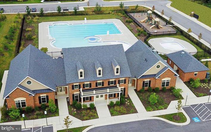 3433 Jacobs Ford Way Hanover, MD 21076 - Photo 35 of 37 an aerial view of a house with a swimming pool