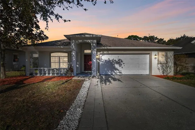 front view of house with a yard