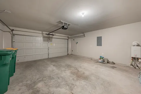 a view of a garage room
