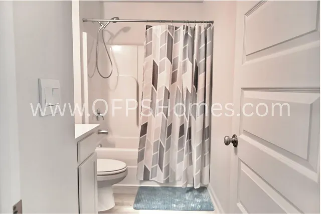 a view of wooden door