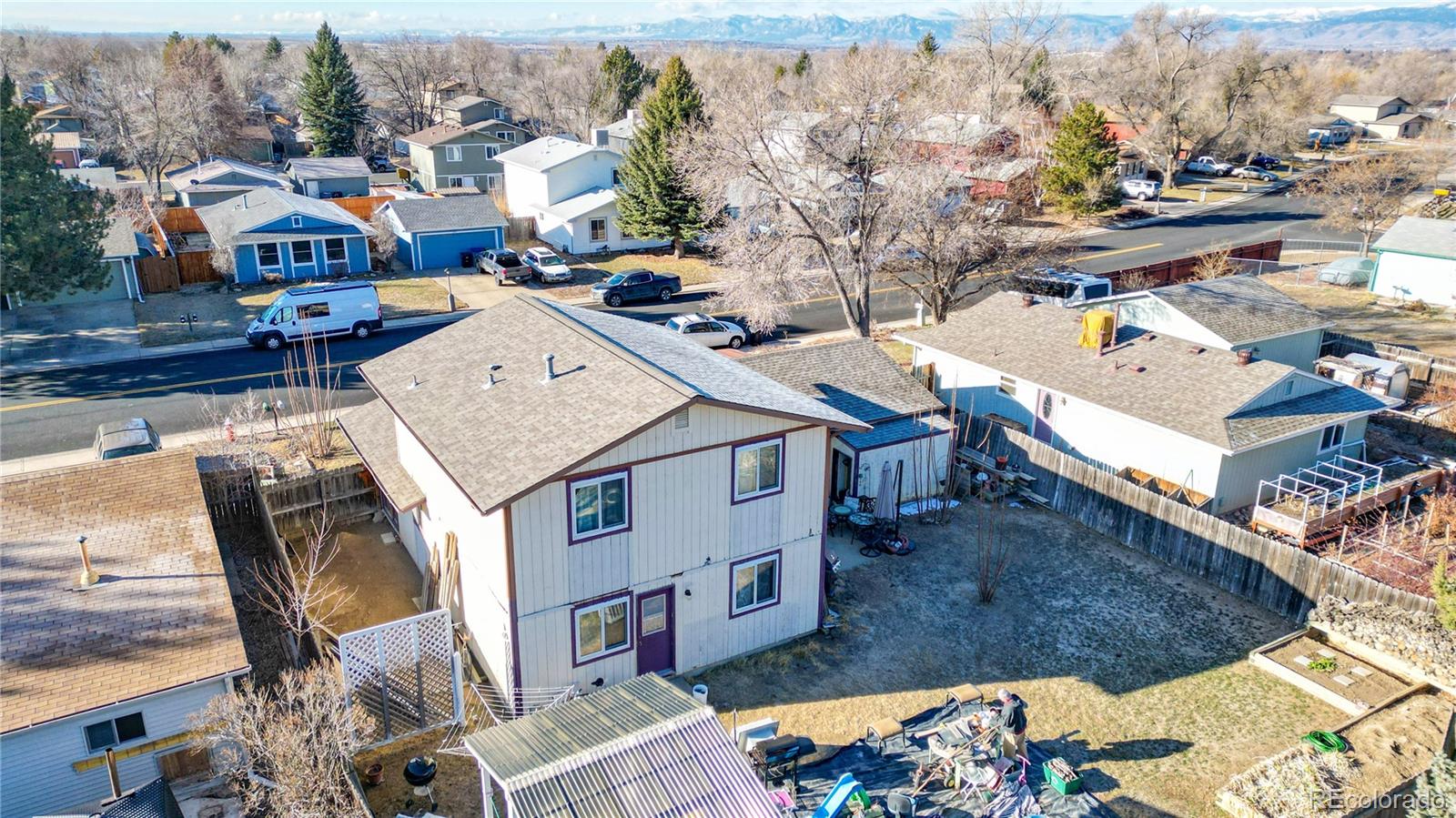 708 Independence Drive Longmont, CO 80504 - Photo 39 of 40 an aerial view of residential houses with outdoor space