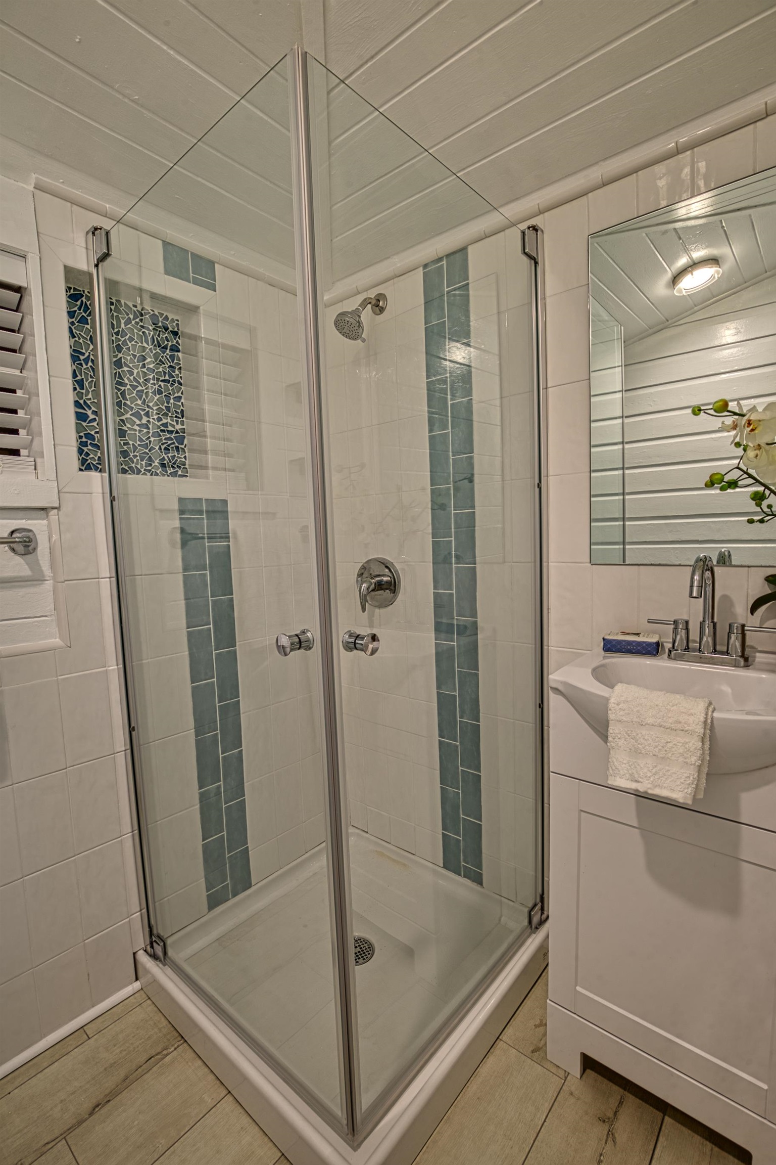 37 Phillips Street St. Augustine, FL 32084 - Photo 23 of 26 a bathroom with a shower and a sink