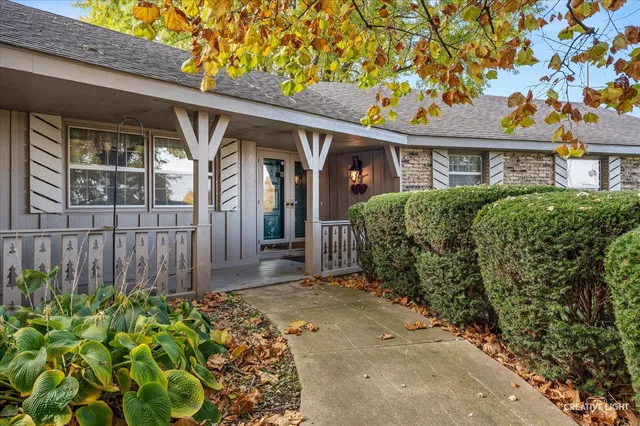 front view of a house with a big yard