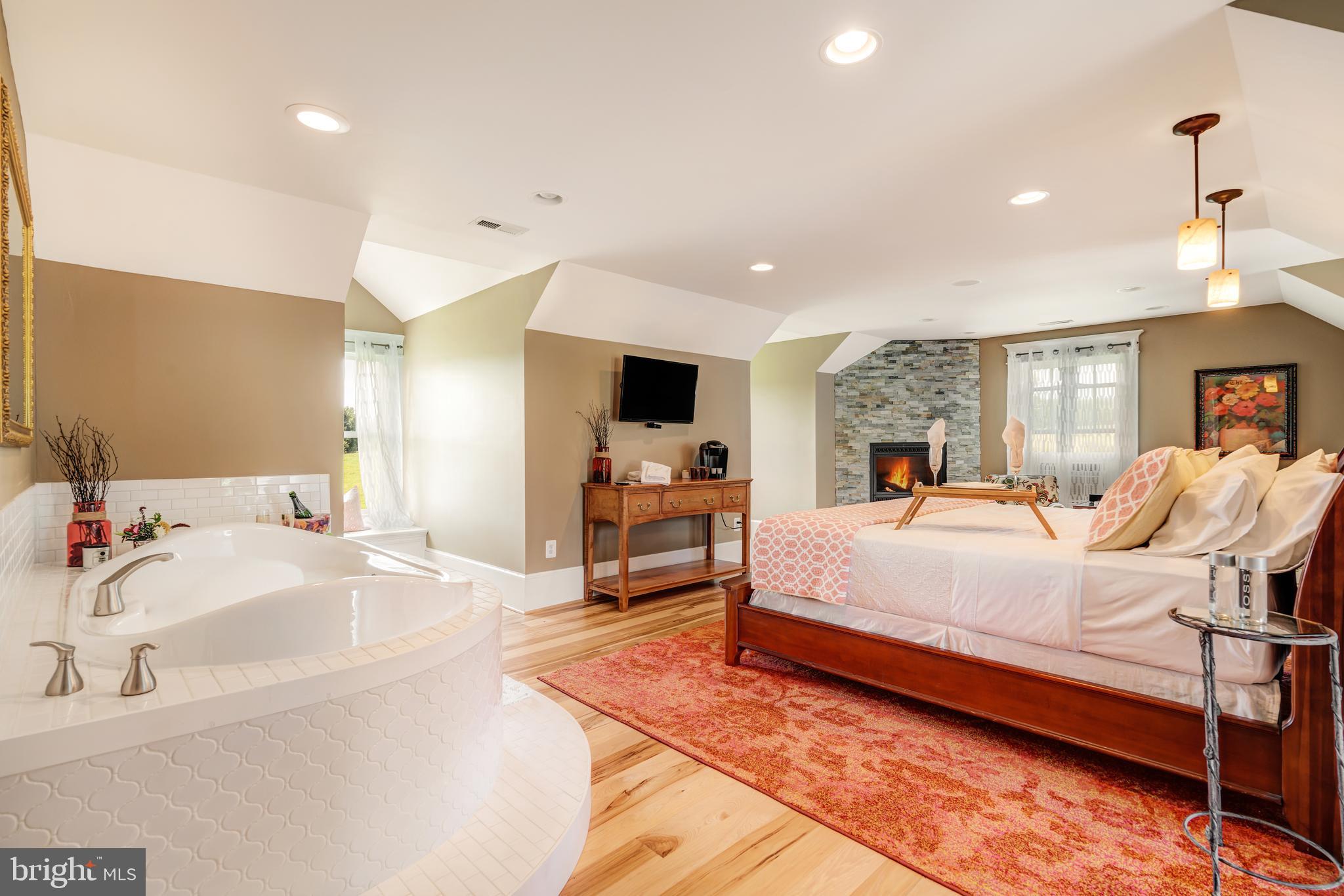 17440 True Blue Lane Reva, VA 22735 - Photo 39 of 75 a spacious bedroom with a bed and a couch