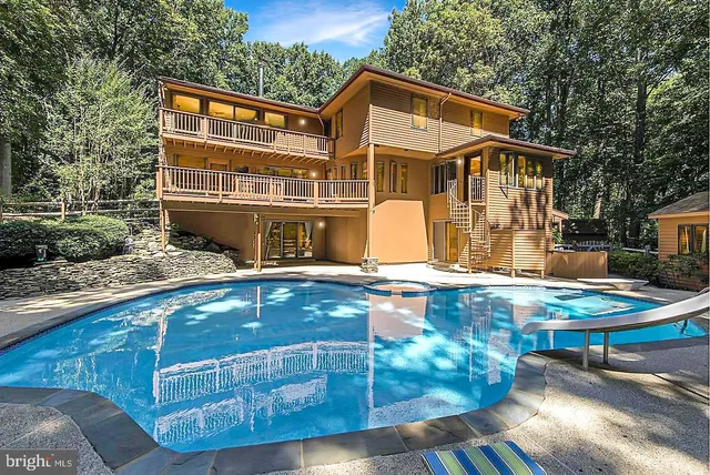 a view of a house with pool
