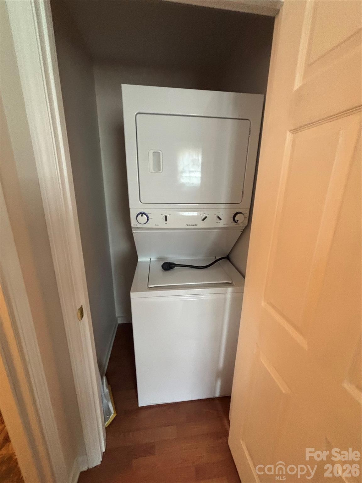 503 9th Avenue Southwest Conover, NC 28613 - Photo 38 of 39 a utility room with wooden floor washer and dryer
