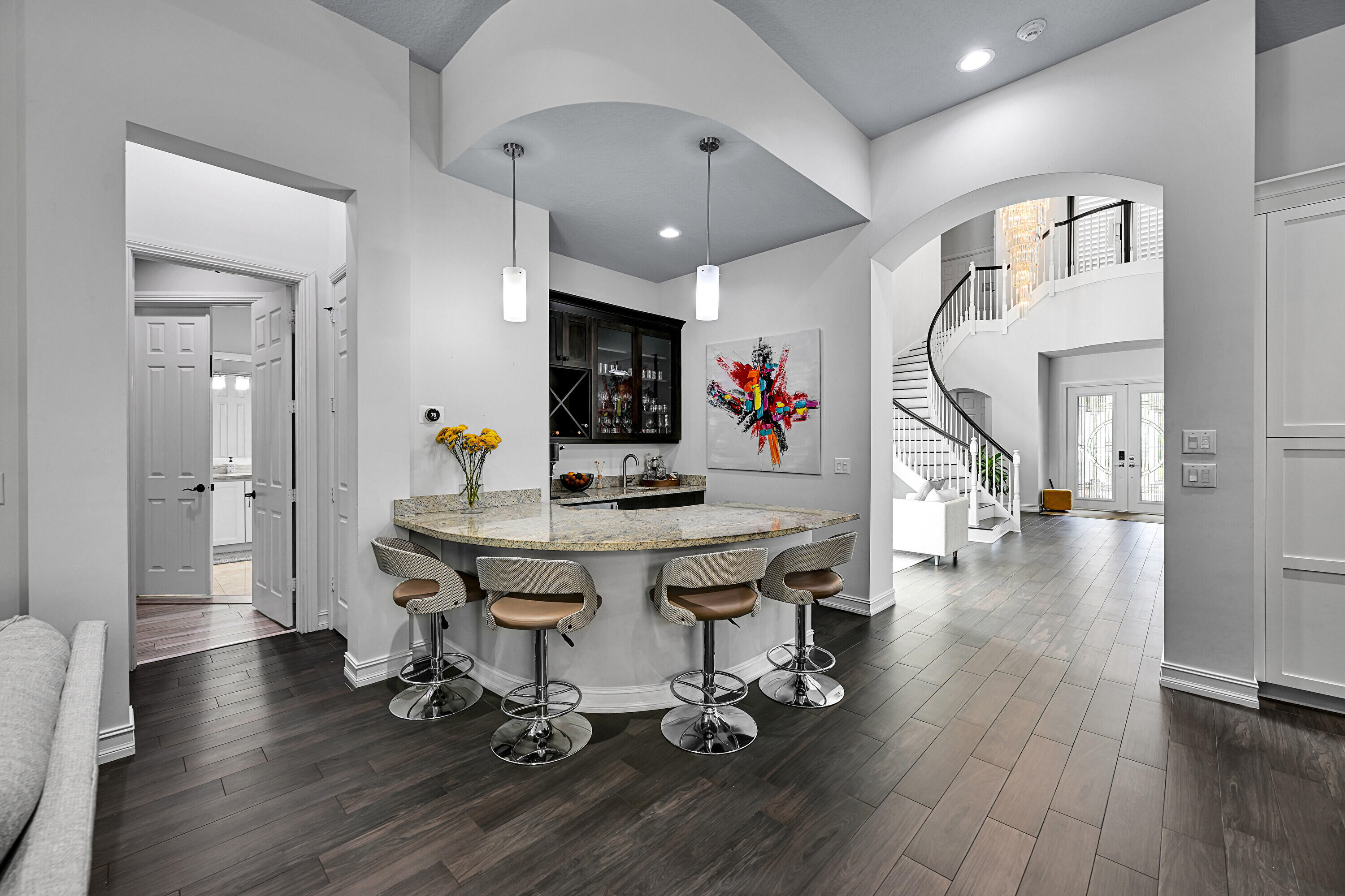 8652 Lewis River Road Delray Beach, FL 33446 - Photo 26 of 85 a view of a dining room with furniture and wooden floor