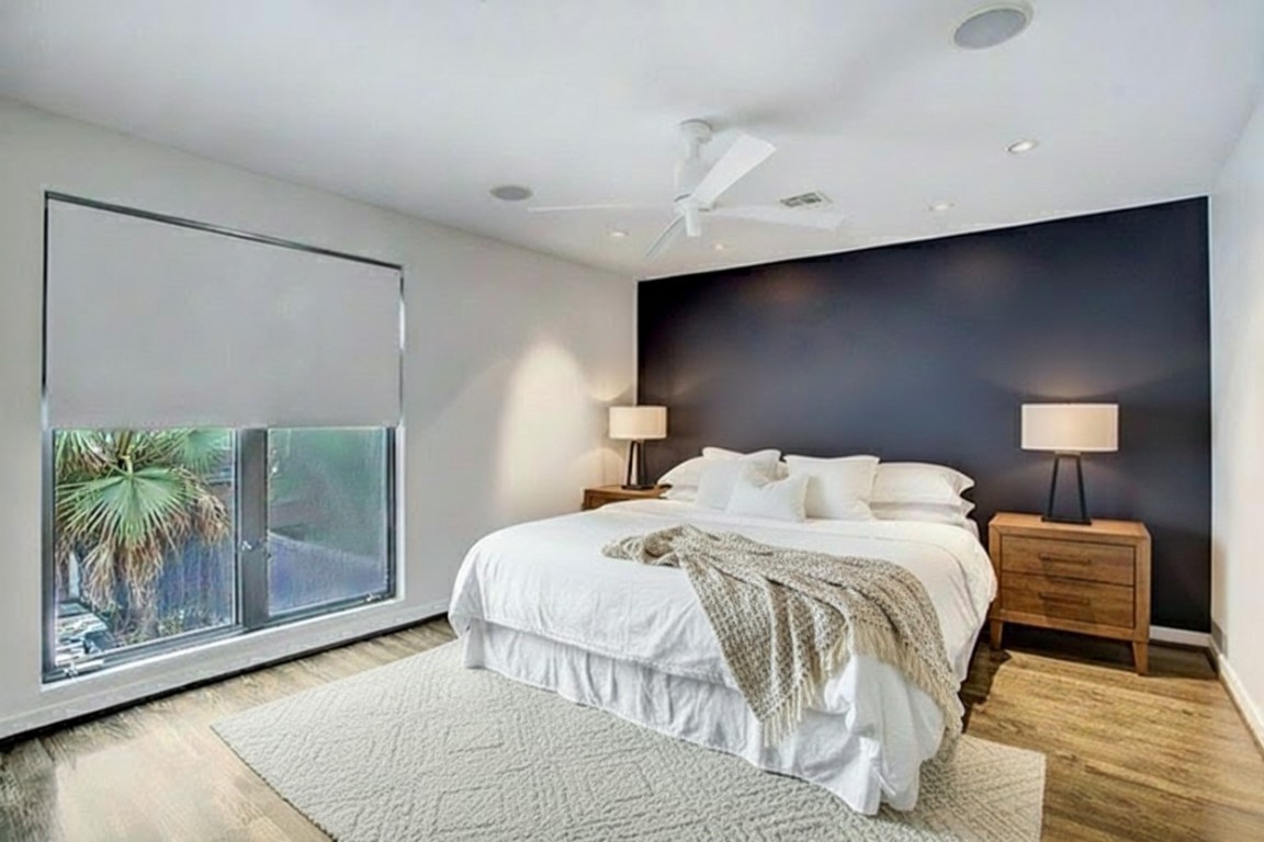 1417 Harold Street, Unit B Houston, TX 77006 - Photo 16 of 28 Primary suite shown digitally staged.